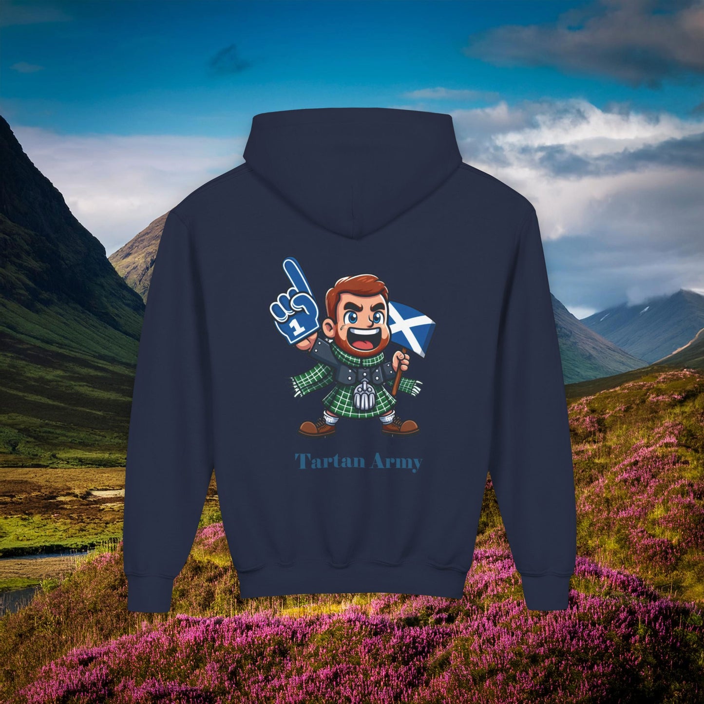 Scotland Tartan Army Youth Hoodie