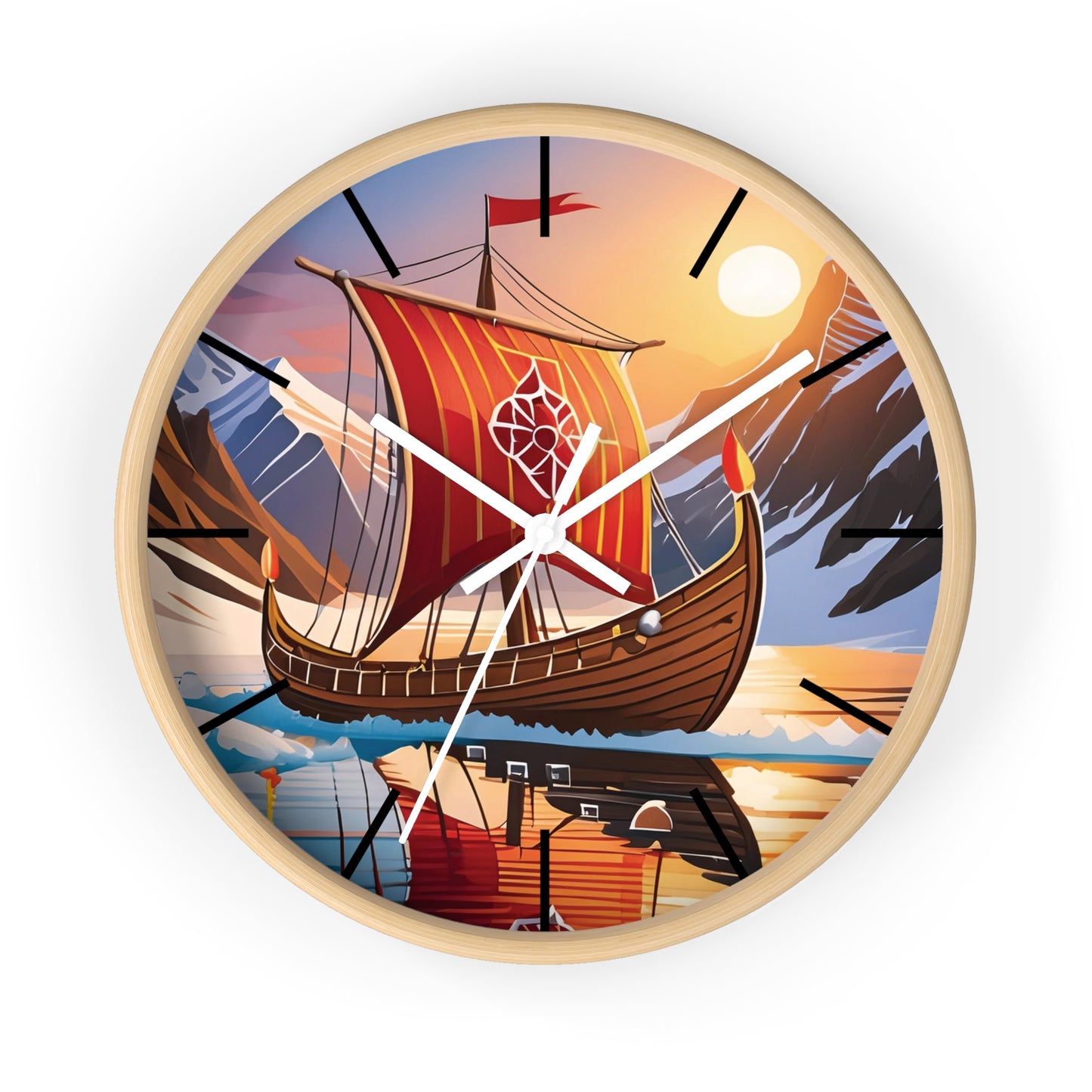 Viking Ship Wall Clock