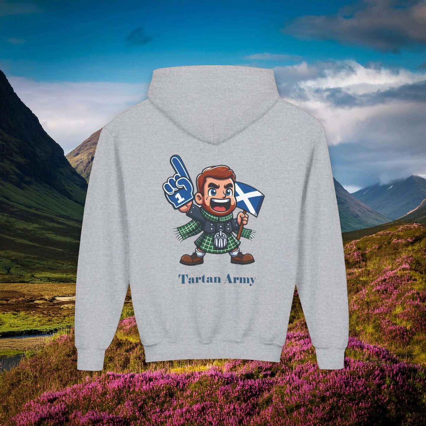 Scotland Tartan Army Youth Hoodie