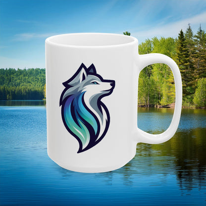 Timber Wolf Ceramic Mug (11oz/15oz)
