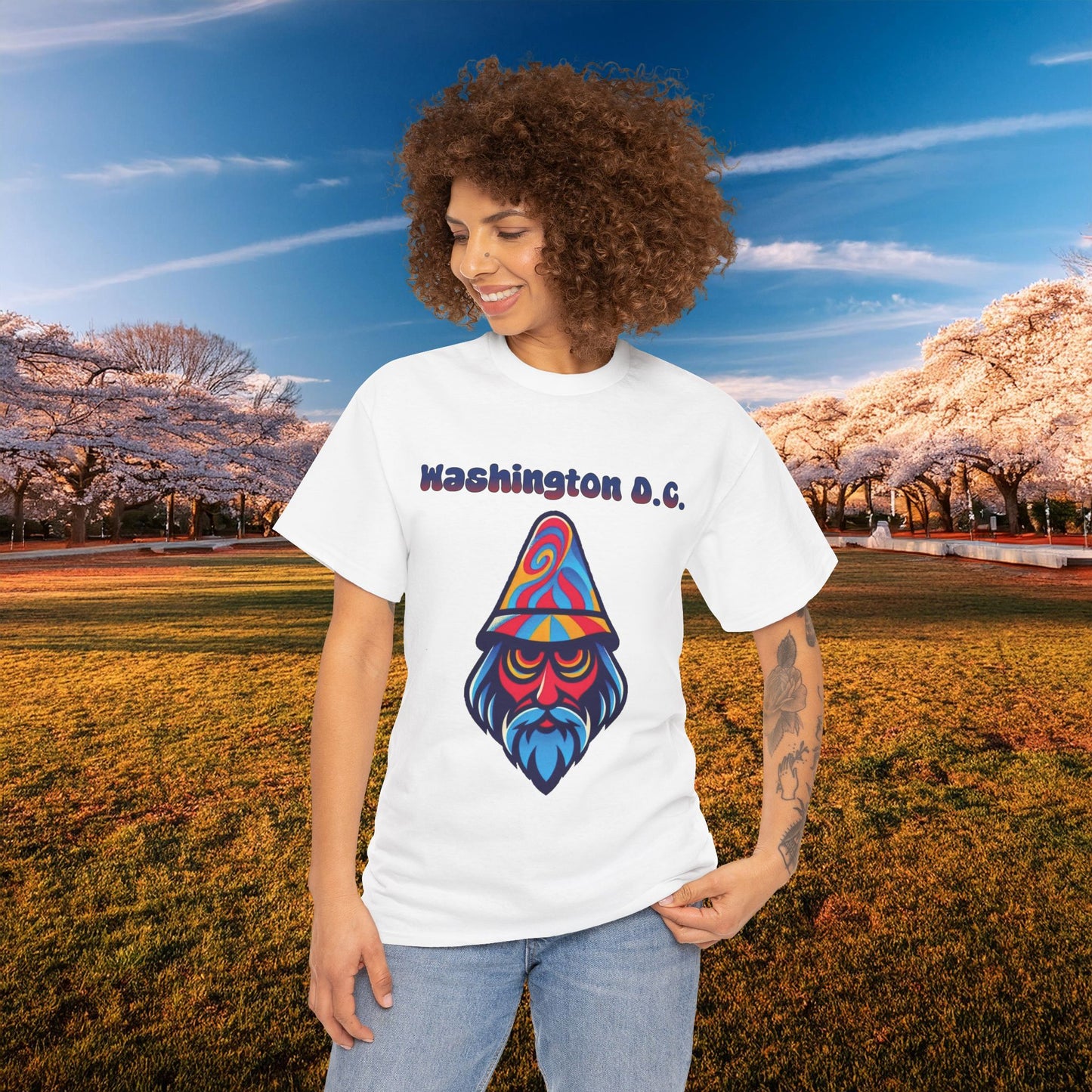 Washington D.C. Psychedelic Wizard Tee