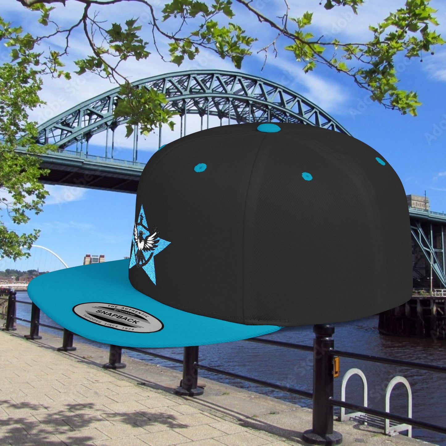 Newcastle United Blue Star Mags Flat Bill Snapback