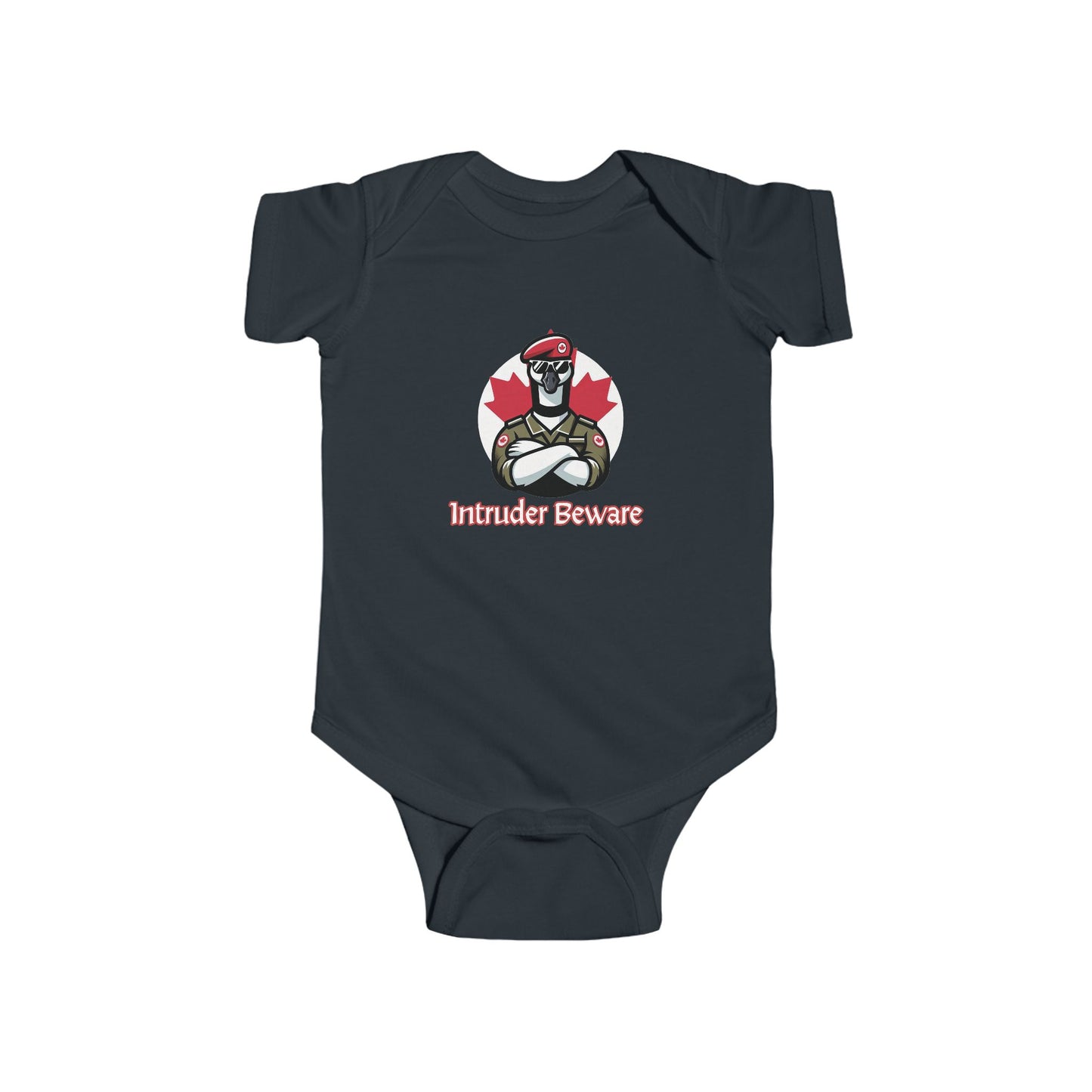 Canadian Goose "Intruder Beware" Infant Bodysuit
