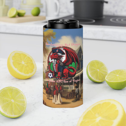 Revolutionary Red Dragons Logo Can Cooler - Williamsburg