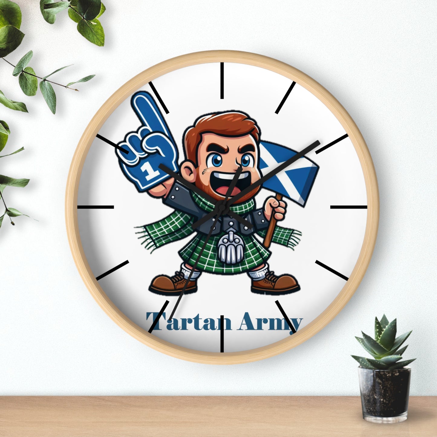 Tartan Army Wall Clock