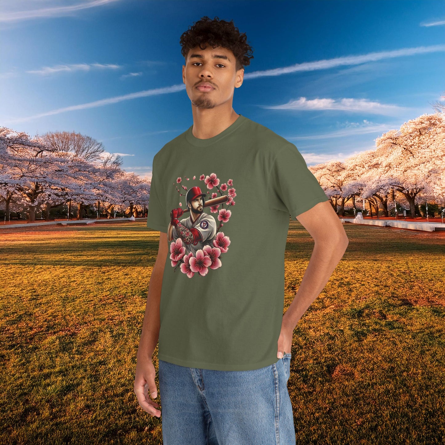 Washington Baseball Cherry Blossom Tee