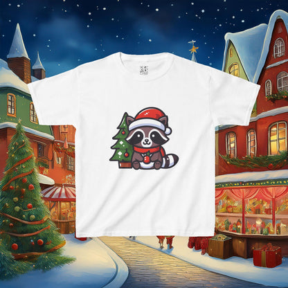 Christmas Raccoon Kids Tee