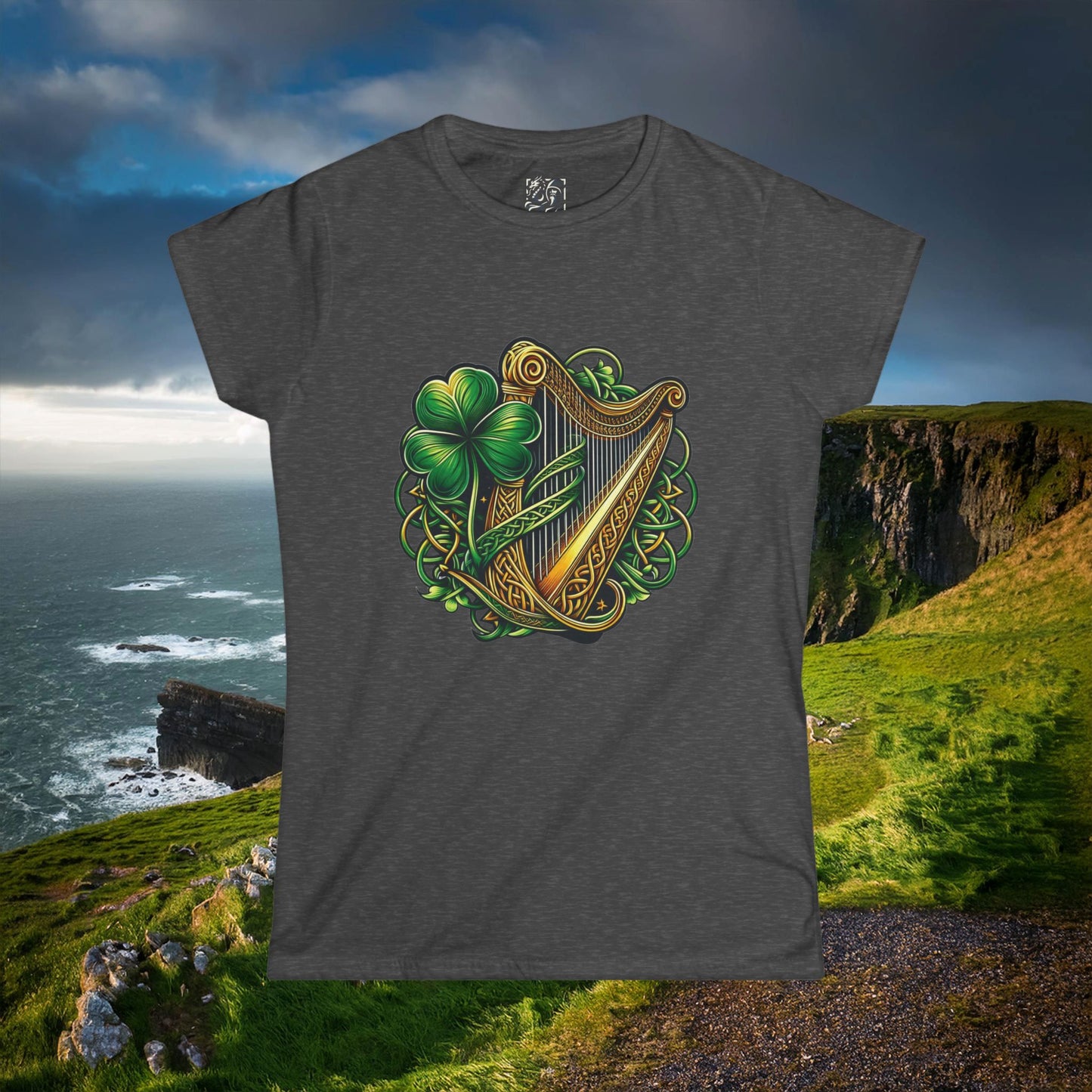 Irish Harp Women's Softstyle Tee