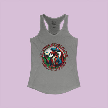 Revolutionary Red Dragons Crest Women's Racerback Tank - Alternative