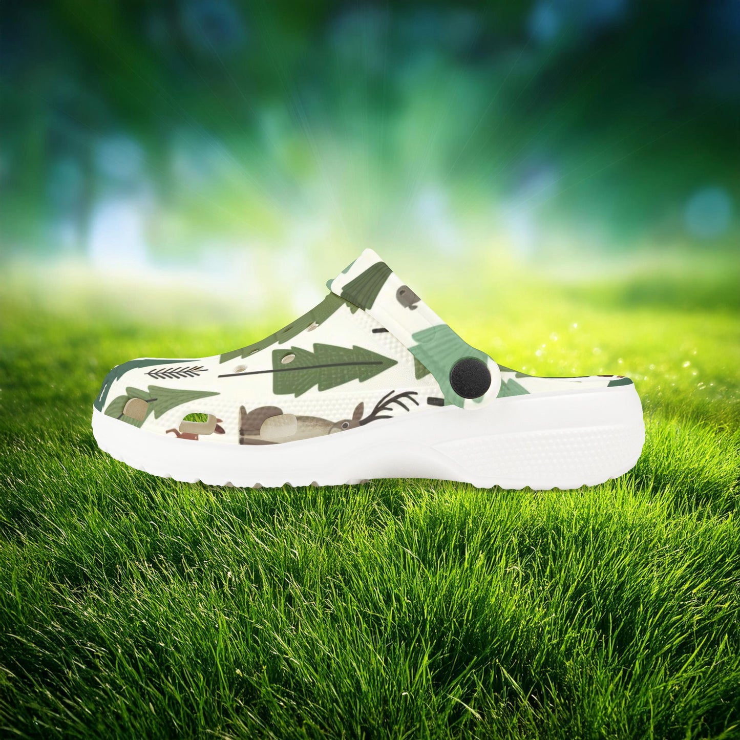 Forest Pattern Kid's Foam Clogs