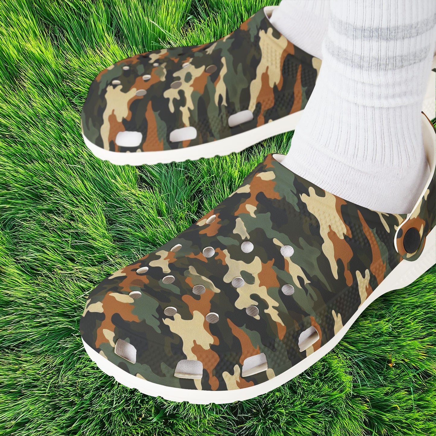 Camouflage Foam Clogs
