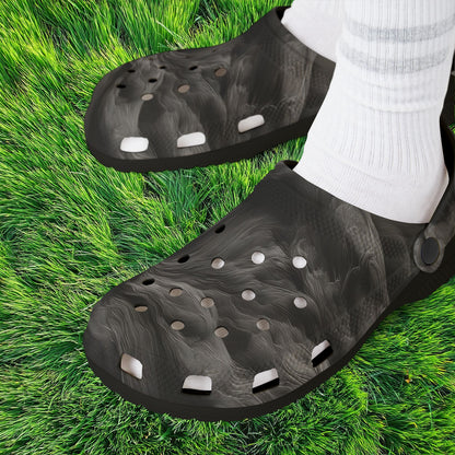 Smoke Pattern Foam Clogs