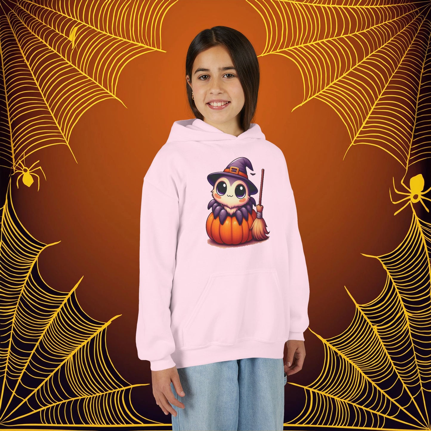 Halloween Spider Youth Hoodie
