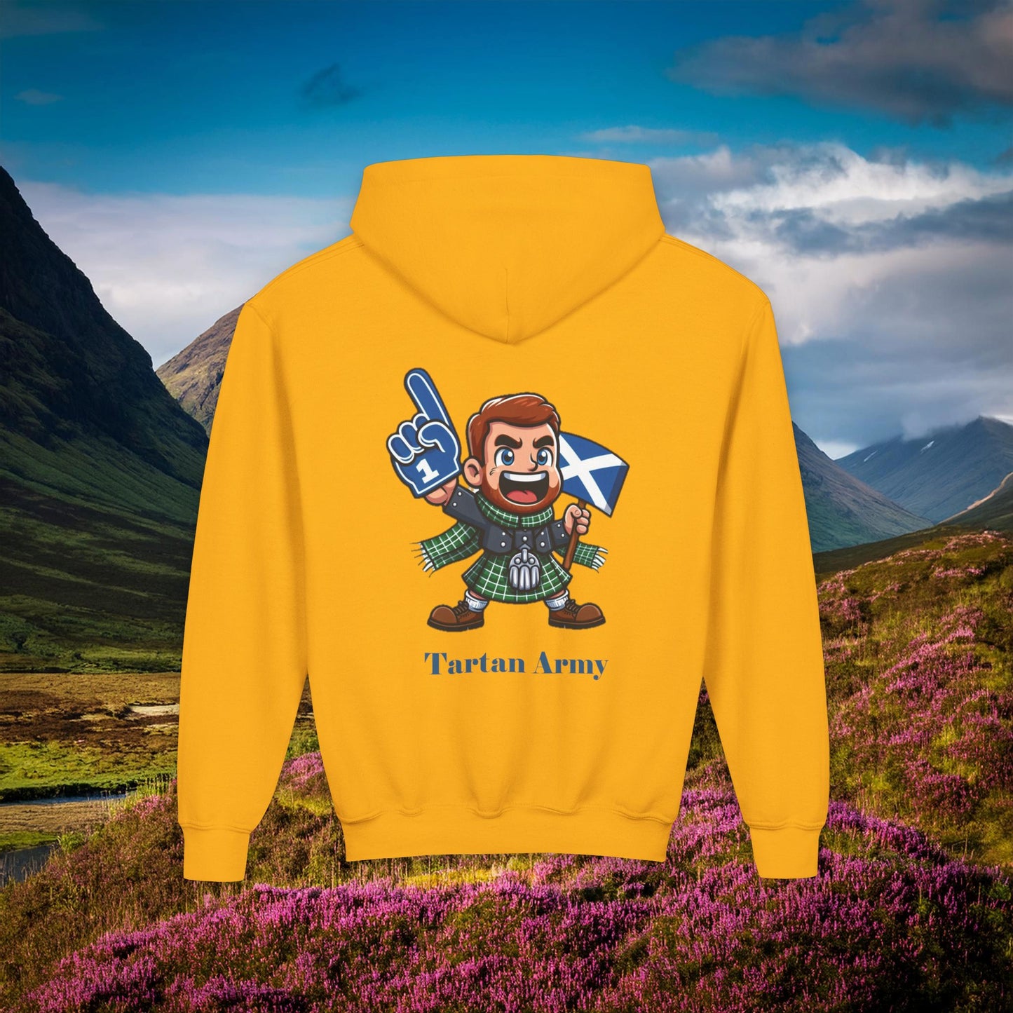 Scotland Tartan Army Youth Hoodie
