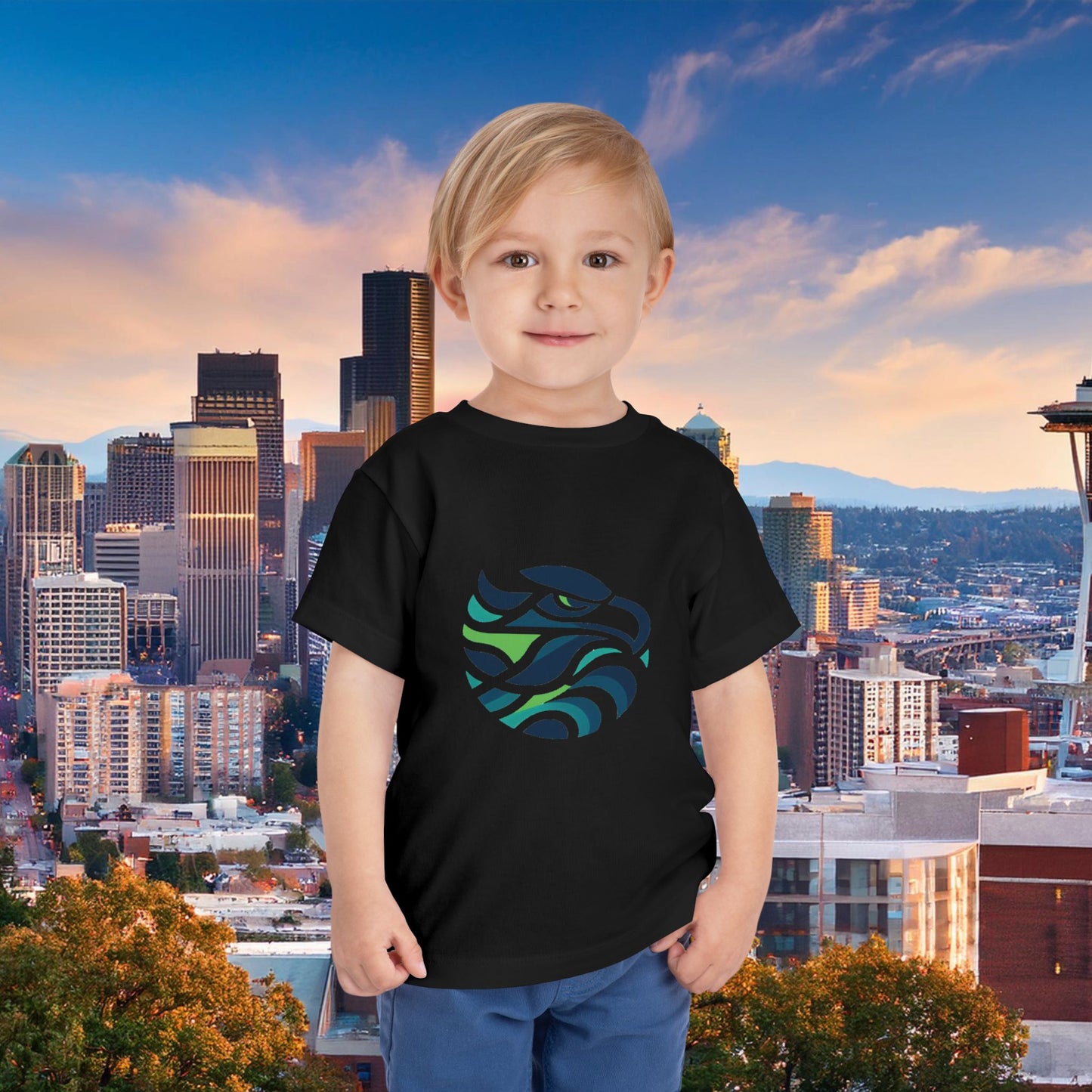 Seattle Football Logo Toddler Tee