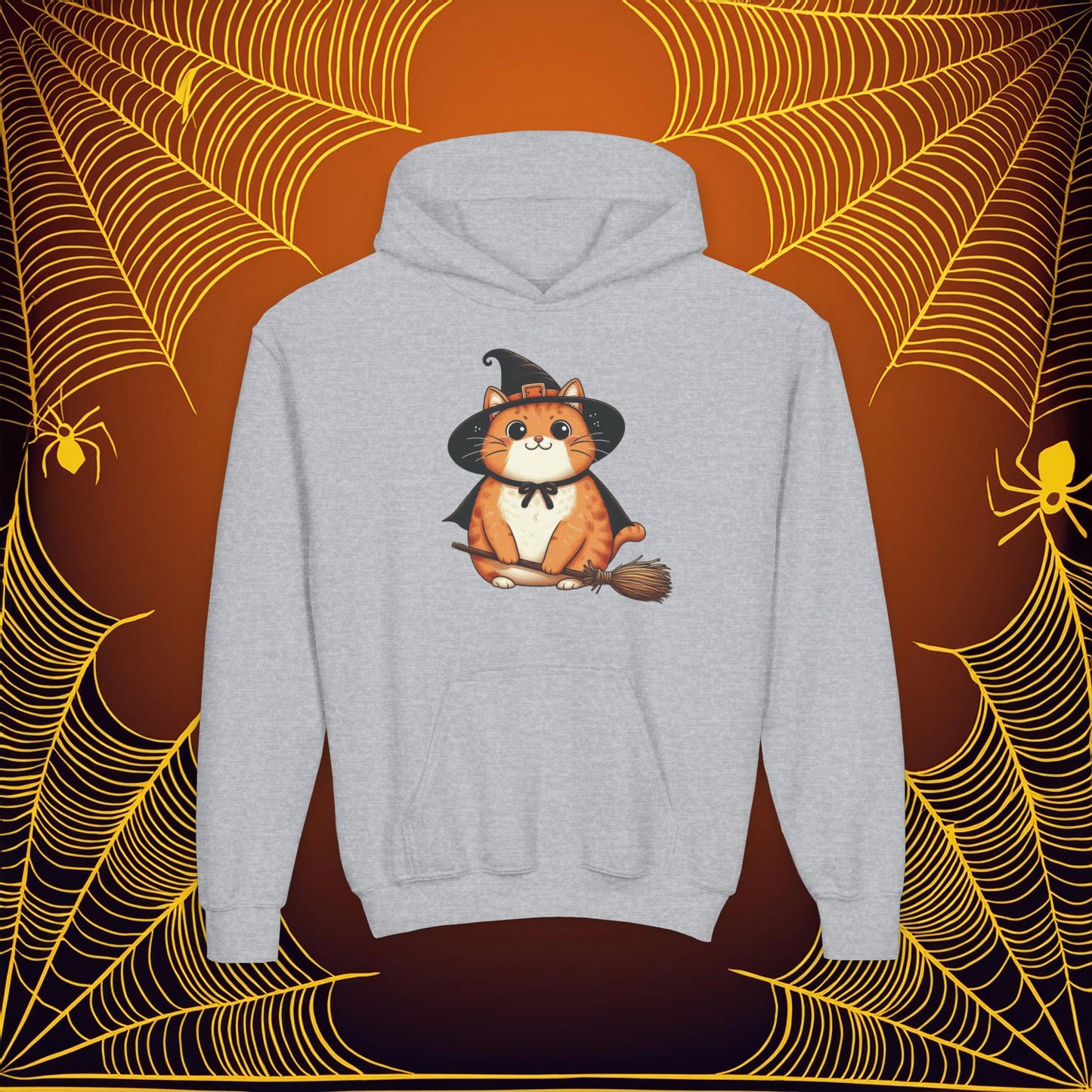 Trick or Treat Cat Youth Hoodie