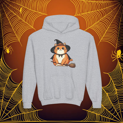 Trick or Treat Cat Youth Hoodie