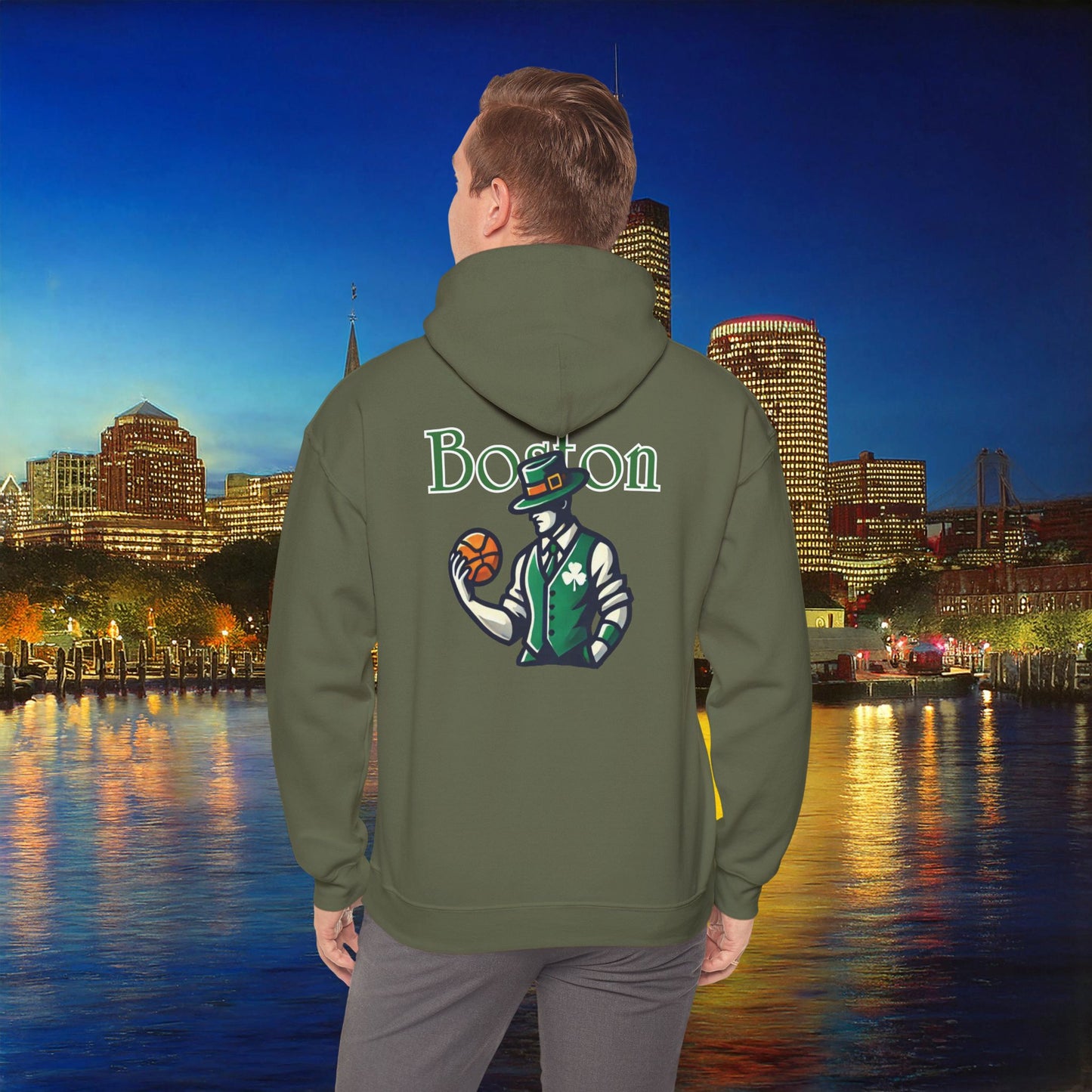 Boston Basketball Hoodie