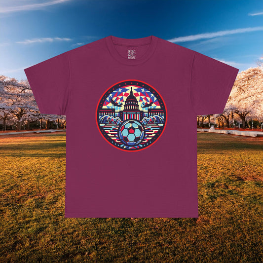 Vibrant Geometric DC Soccer Tee
