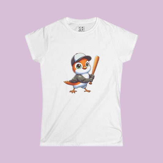 Baltimore Baseball Mini Oriole Women's Softstyle Tee