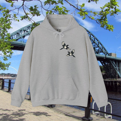 Newcastle United B&W Crest Hoodie
