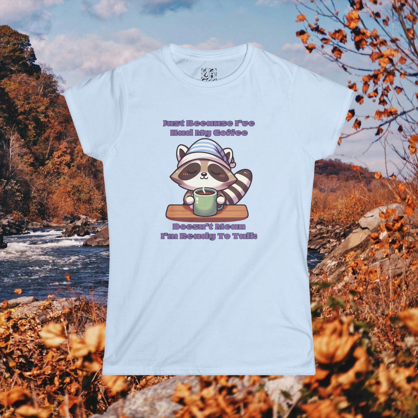 Raccoon Coffee Women's Softstyle Tee