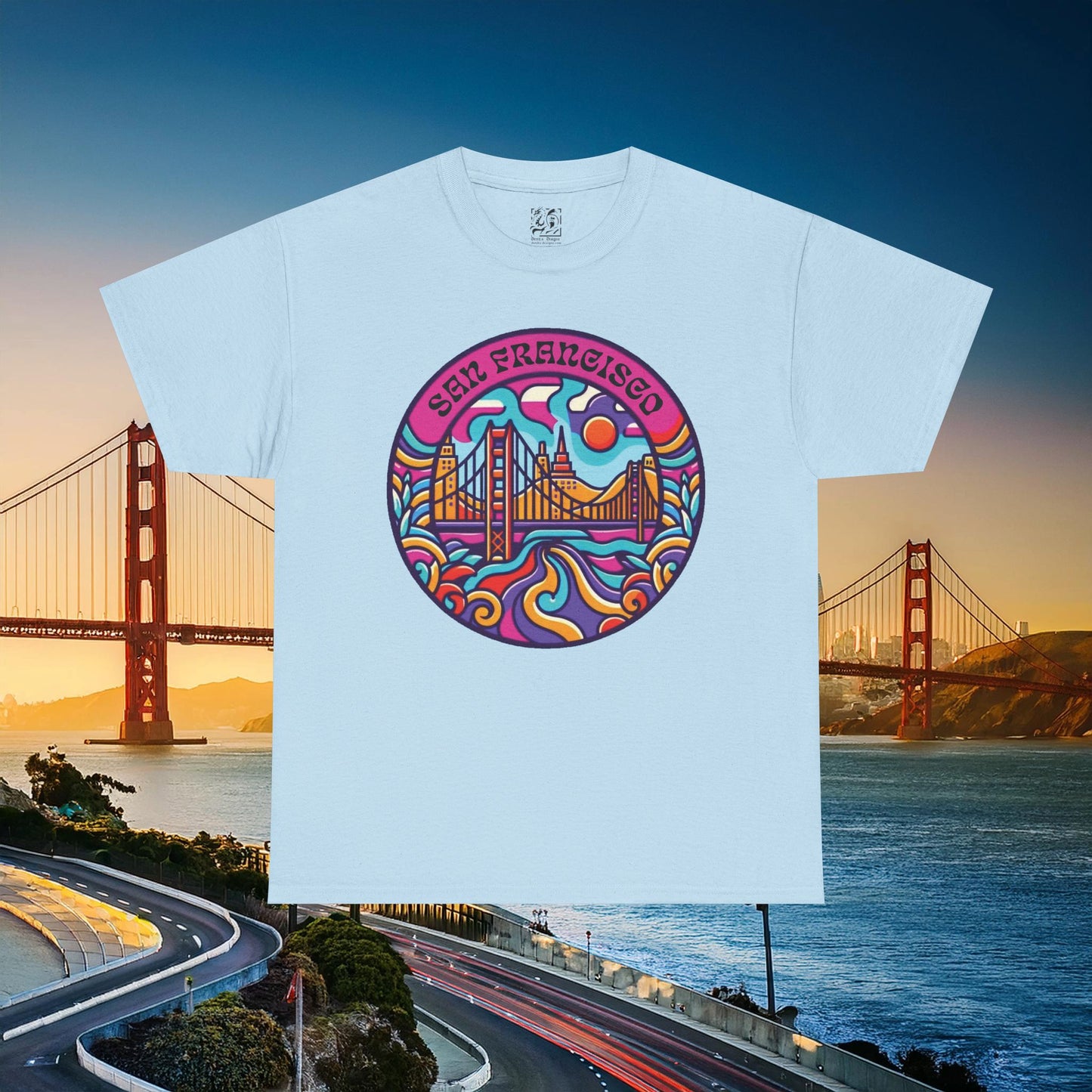 Vibrant San Francisco Psychedelic Tee