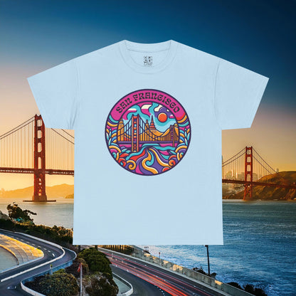 Vibrant San Francisco Psychedelic Tee