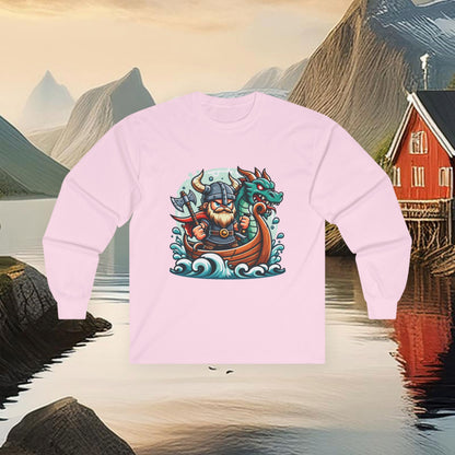 Viking and Dragon Long Sleeve Tee