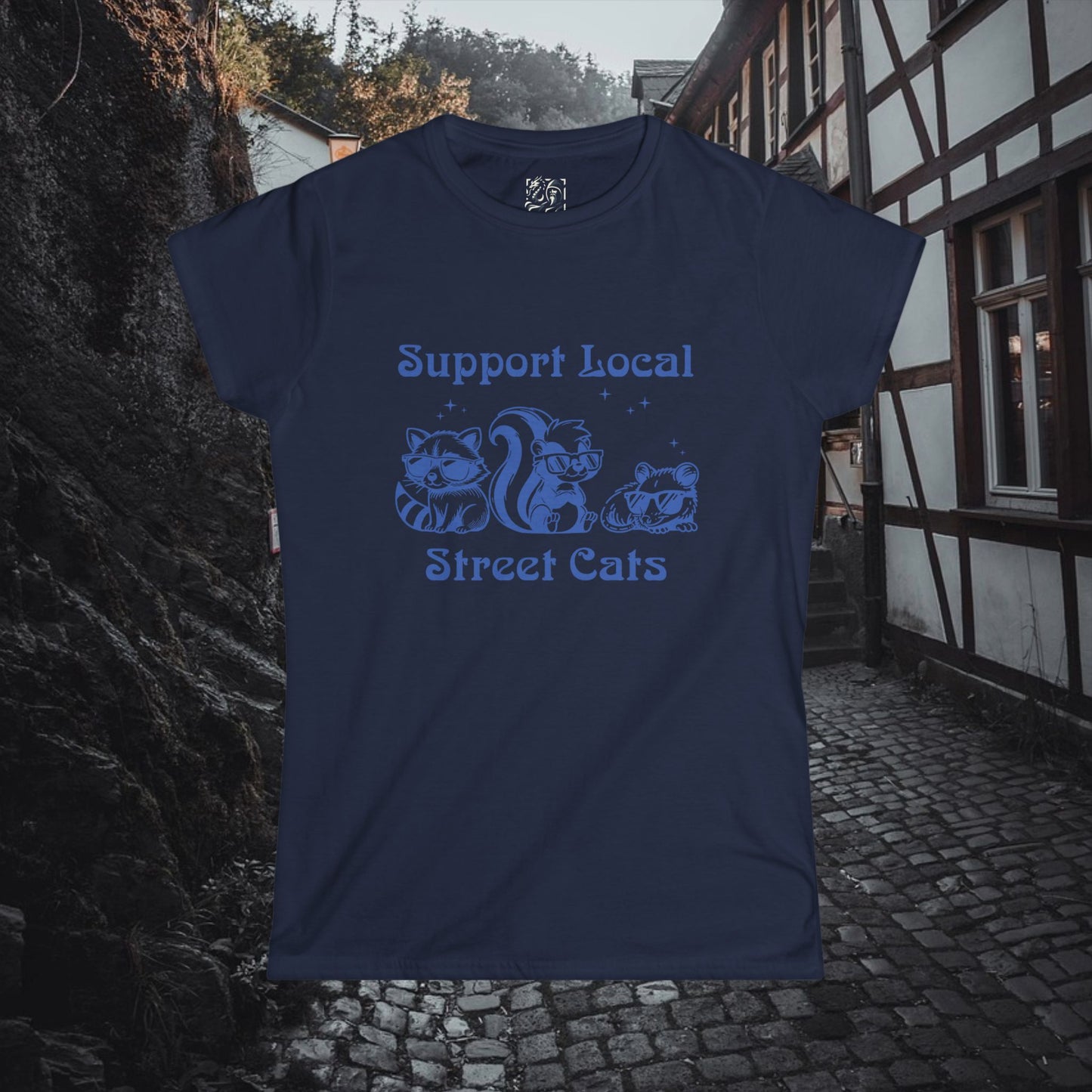 Support Local Street Cats Women's Softstyle Tee