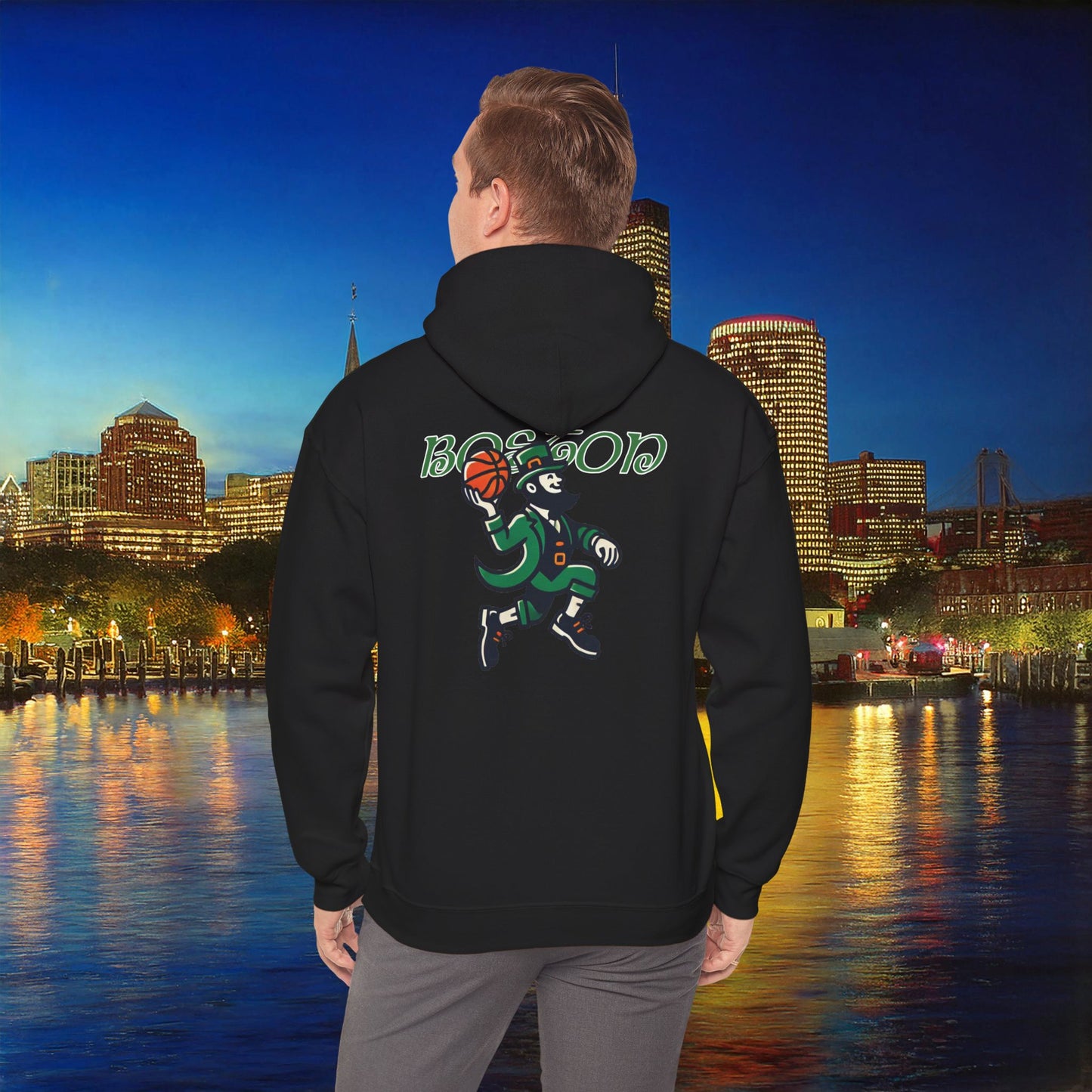 Boston Basketball Logo Hoodie