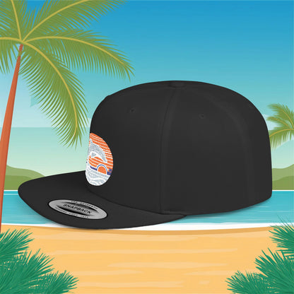 Miami Logo Flat Bill Snapback