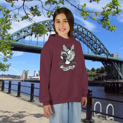 Newcastle United Howay The Lasses B&W (Twin Mags) Youth Hoodie