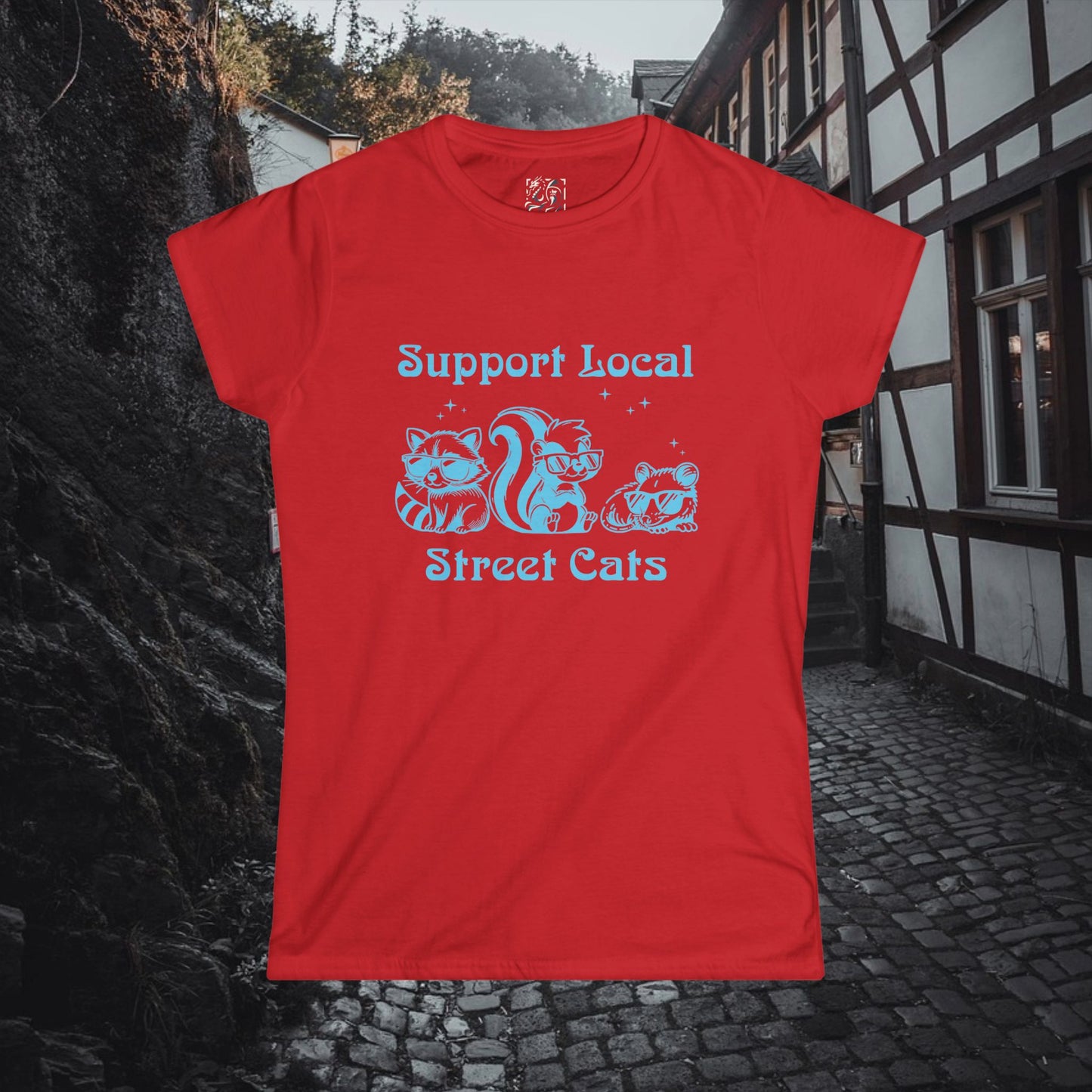 Support Local Street Cats Women's Softstyle Tee