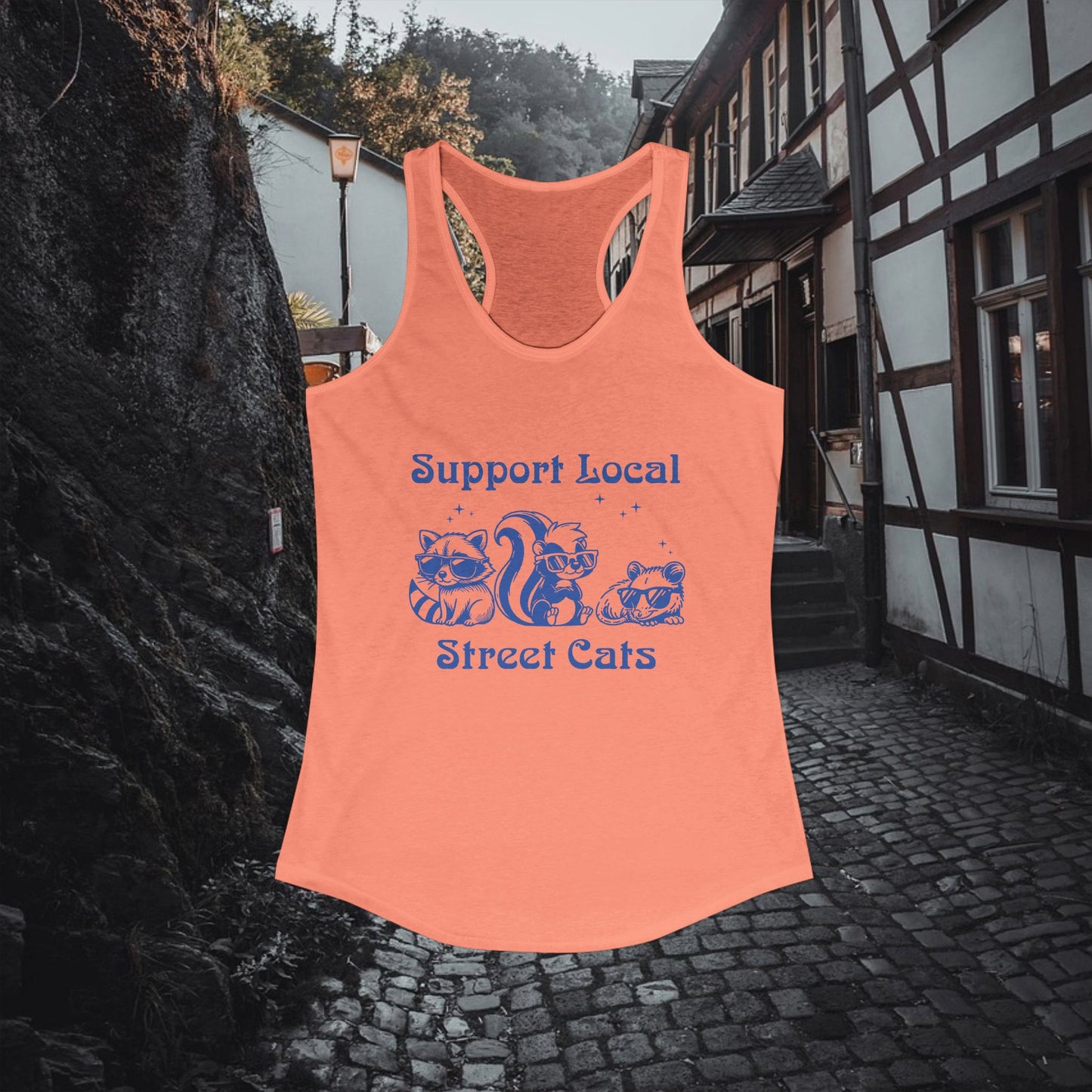 Support Local Street Cats Racerback Tank