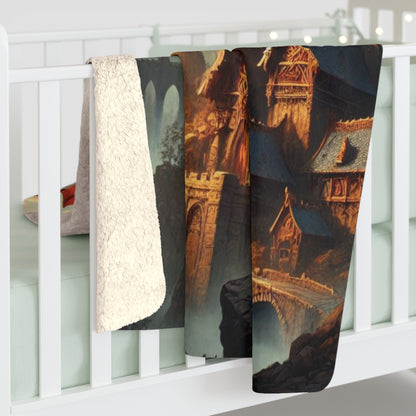 Dragon Flight Sherpa Fleece Blanket