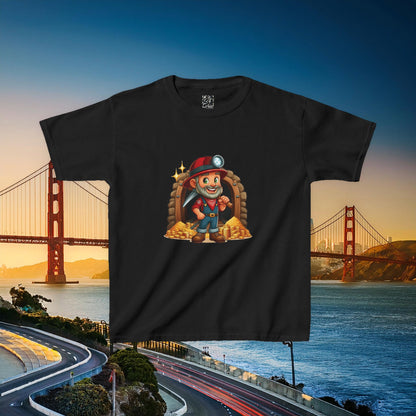 San Francisco Football Cartoon Miner Kids Tee