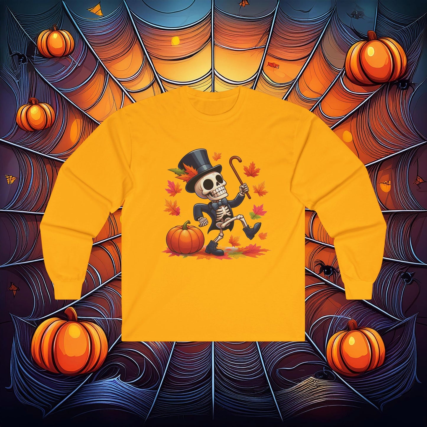 Snazzy Skeleton Long Sleeve Tee