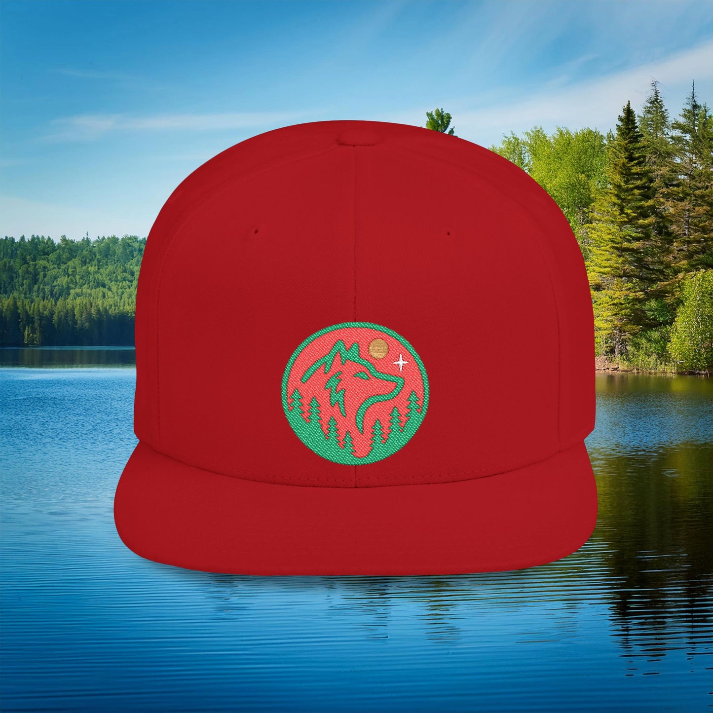 Minnesota Wild Wolf Flat Bill Snapback