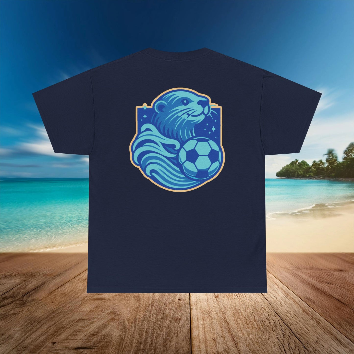 Sea Otter Soccer Logo Tee