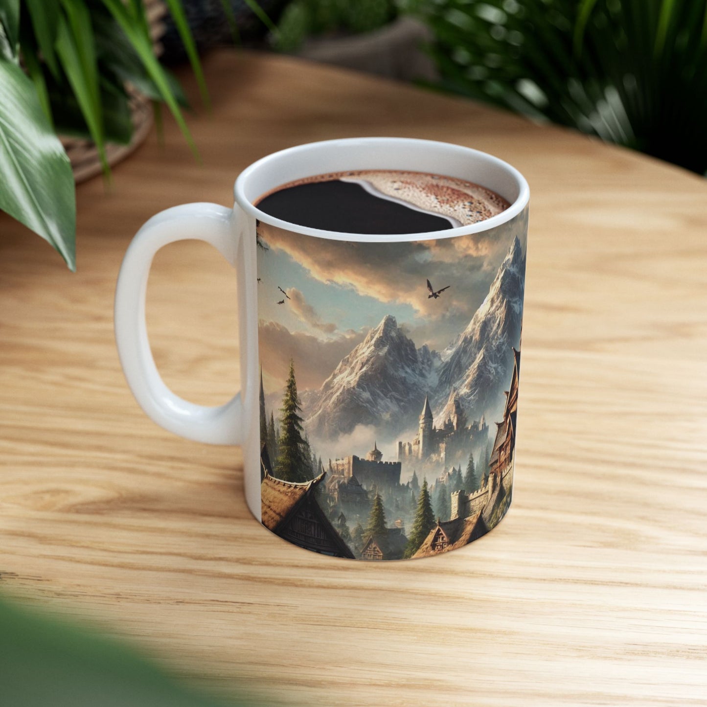 Mountain Village Mist Ceramic Mugs (11oz\15oz)