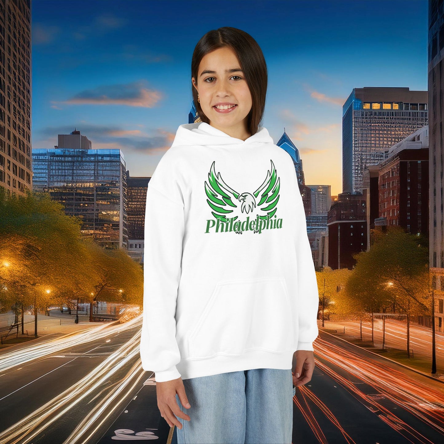 Philadelphia Eagle Logo Youth Hoodie