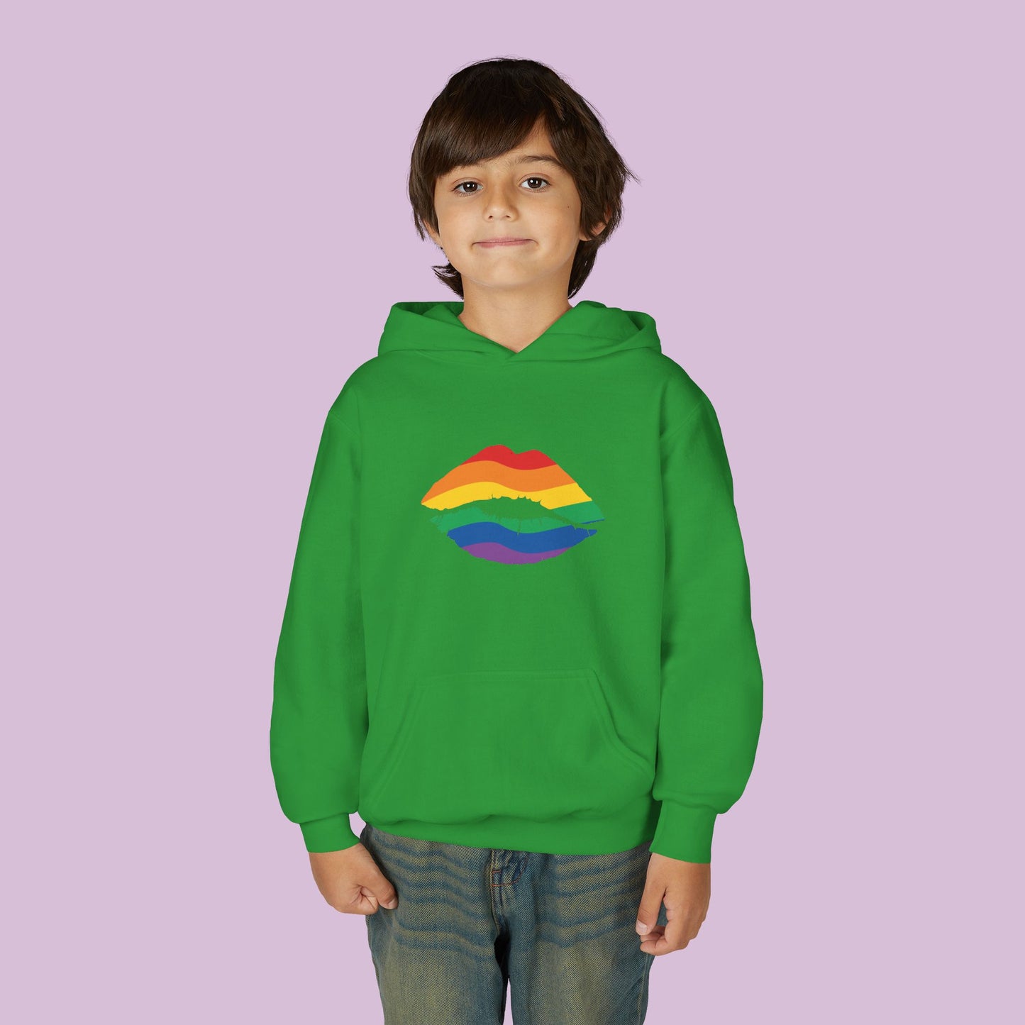 Rainbow Kiss Youth Hoodie