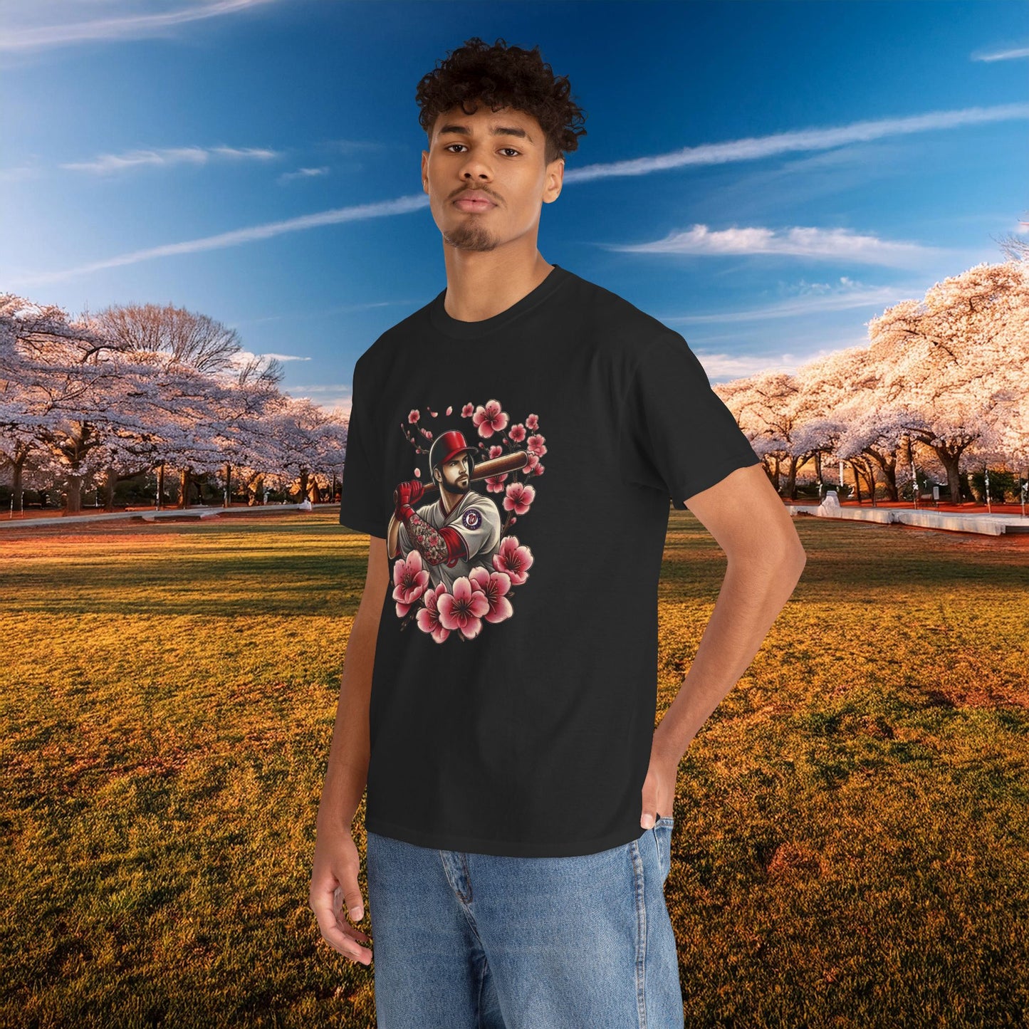 Washington Baseball Cherry Blossom Tee