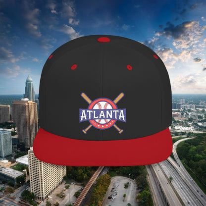 Atlanta Baseball Flat Bill Snapback