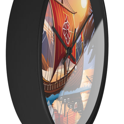 Viking Ship Wall Clock