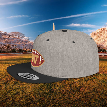 Washington Football Logo Flat Bill Snapback