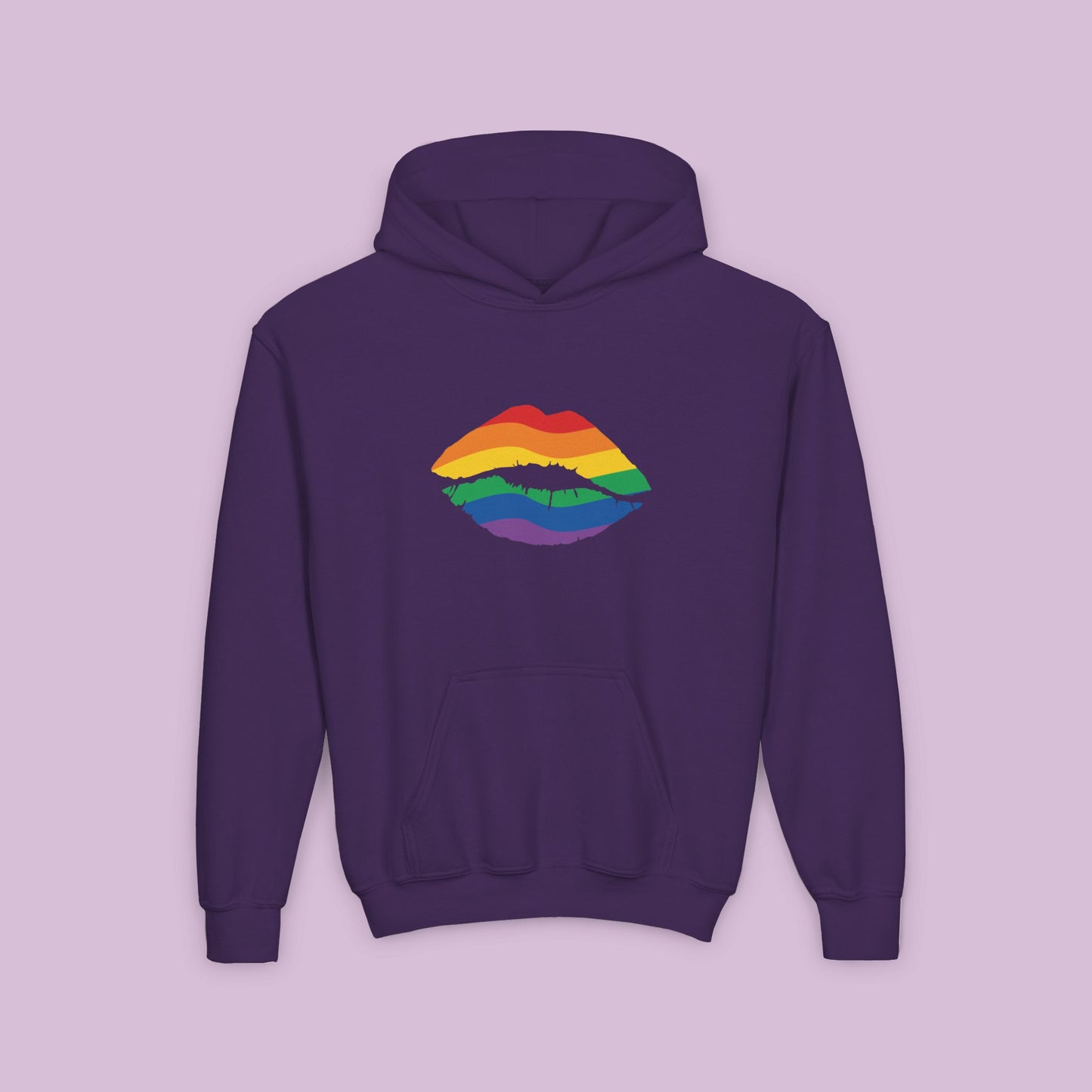 Rainbow Kiss Youth Hoodie