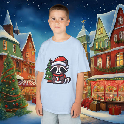 Christmas Raccoon Kids Tee