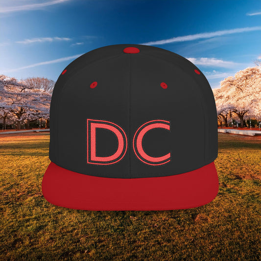 DC Flat Bill Snapback - Red